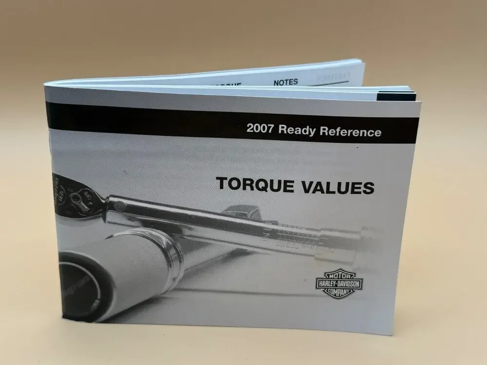 2007 Harley-Davidson Torque Values Ready Reference Manual P/N 99959-07 OEM